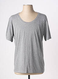 T-shirt stretch manches courtes gris CANVAS homme