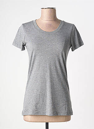 T-shirt stretch manches courtes gris BELLA+CANVAS femme