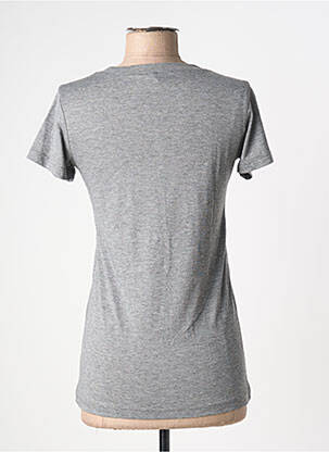 T-shirt stretch manches courtes gris BELLA+CANVAS femme