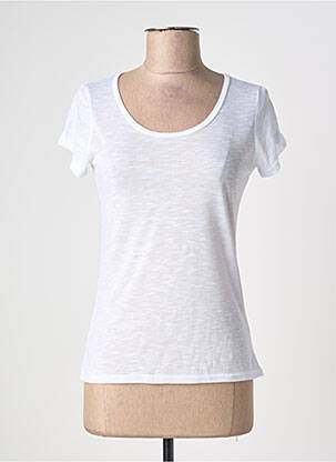 T-shirt stretch manches courtes blanc NATH femme