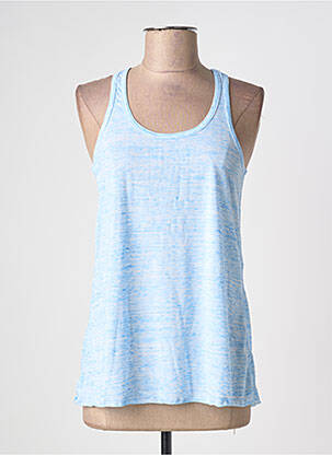 Top tissage jersey sans manche bleu BELLA+CANVAS femme