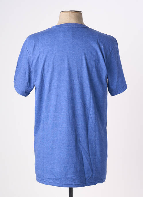 T-shirt stretch manches courtes bleu ANVIL homme