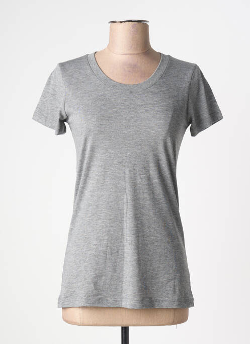 T-shirt stretch manches courtes gris BELLA+CANVAS femme