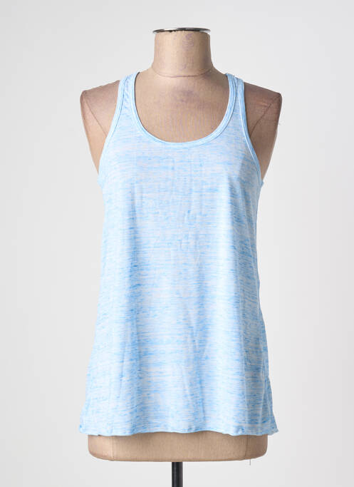 Top tissage jersey sans manche bleu BELLA+CANVAS femme