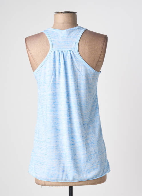 Top tissage jersey sans manche bleu BELLA+CANVAS femme