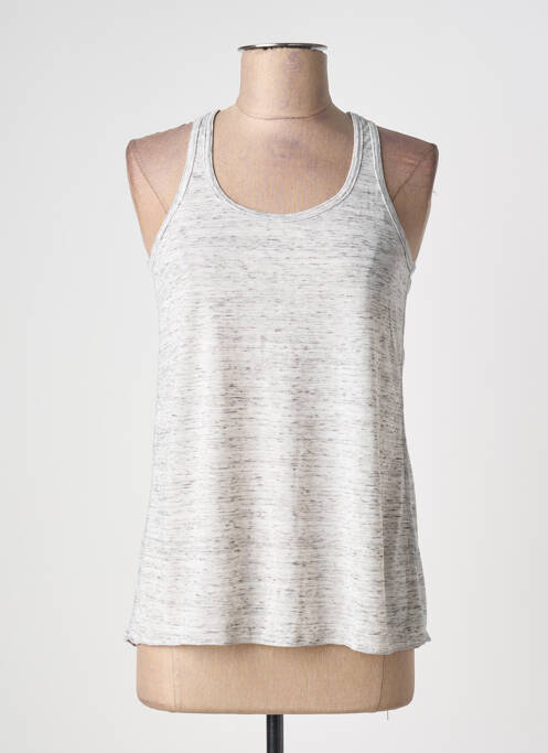 Top tissage jersey sans manche gris BELLA+CANVAS femme