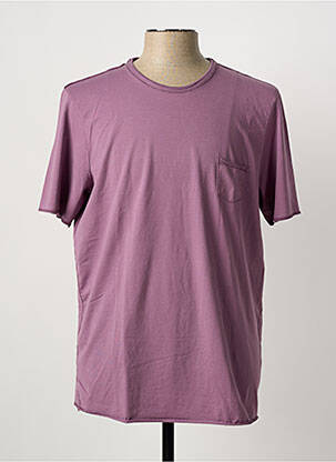 T-shirt stretch manches courtes violet GRAN SASSO homme
