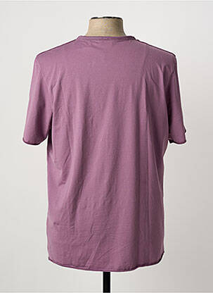 T-shirt stretch manches courtes violet GRAN SASSO homme