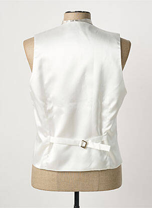 Gilet sans manche effet matière satinée gris GREGE CREATION homme
