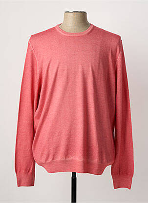 Pull stretch manches longues rose GRAN SASSO homme