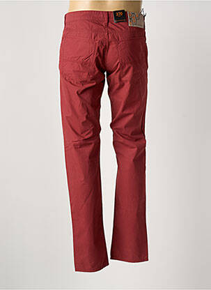 Pantalon slim fermeture zippée sous rabat boutonné taille normale rouge TRUSSARDI JEANS homme