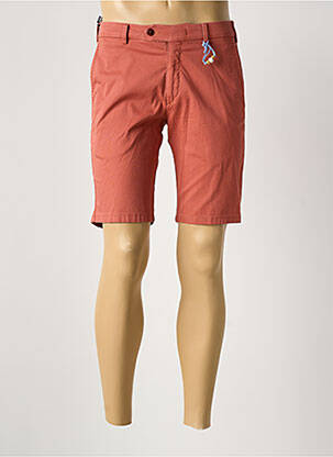 Bermuda coupe droite taille normale rouge MMX homme
