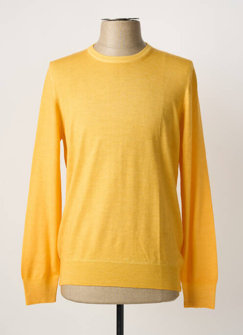 Pull stretch manches longues jaune GRAN SASSO homme