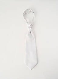 Cravate effet matière satinée blanc GRÈGE homme