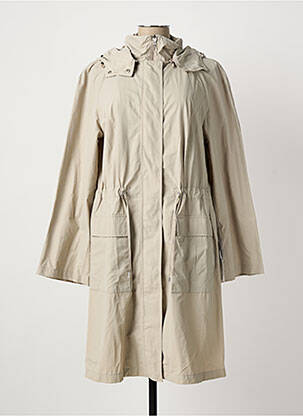 Imperméable manches longues a capuche beige HAPPY GOOSE femme