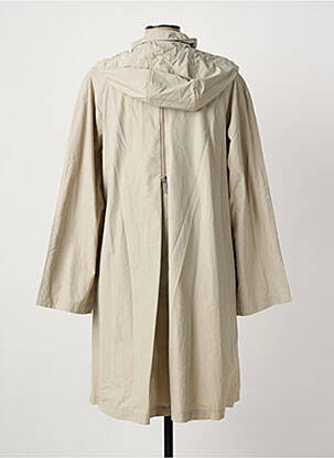 Imperméable manches longues a capuche beige HAPPY GOOSE femme