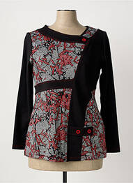 Top tissage jersey manches longues noir S.QUISE femme