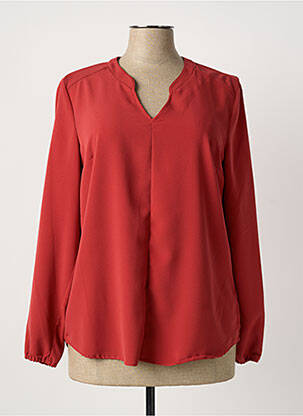 Blouse manches longues manches longues orange DESAIVRE femme