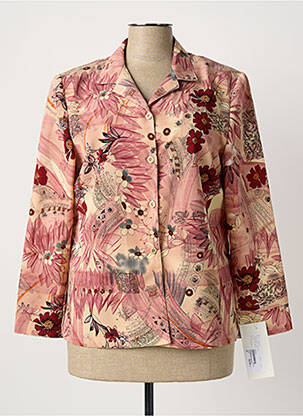 Chemisier imprimé fleurs manches longues rose MARYVET femme