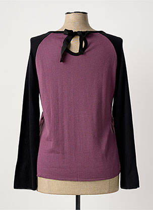 Pull coupe cintrée manches longues violet COTE ANGLAISE femme