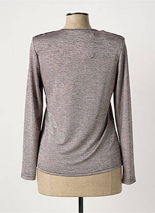 Top stretch manches longues rose ANNA LAURA W. femme