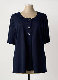 Veste casual col rond bleu FINNKARELIA femme