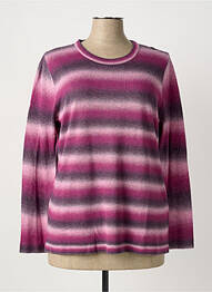 Pull coupe cintrée manches longues violet HAJO femme