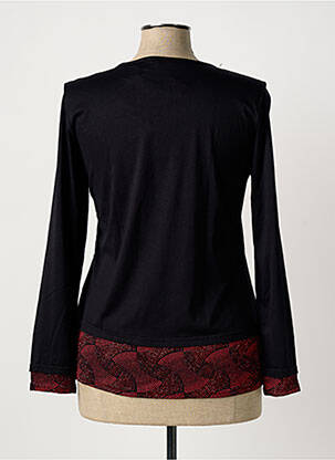 Top stretch manches longues rouge VIE NOCTURNE femme