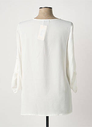 Blouse légère et transparente manches longues blanc HORTENSIA femme