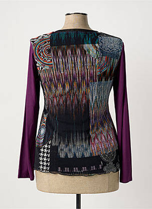 Top stretch manches longues violet TELMAIL femme