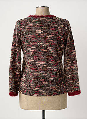 Pull coupe cintrée manches longues rouge NAYAT femme