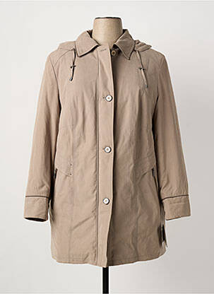 Parka manches longues a capuche marron BARBARA LEBEK femme