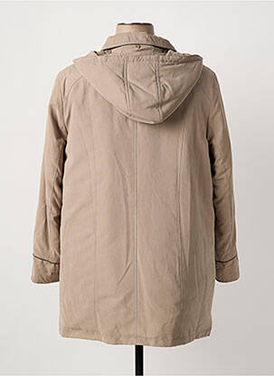 Parka manches longues a capuche marron BARBARA LEBEK femme