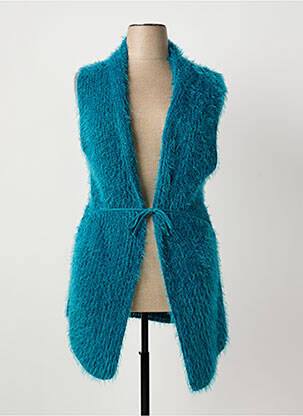 Gilet sans manche coupe cintrée bleu HAJO femme