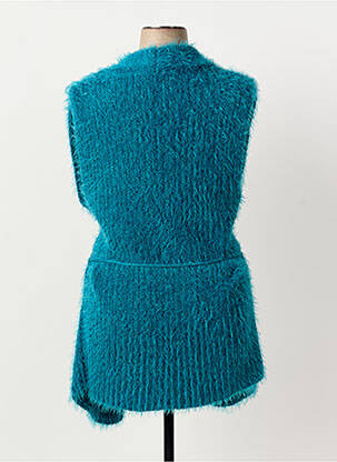 Gilet sans manche coupe cintrée bleu HAJO femme