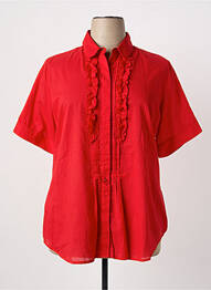 Chemisier manches courtes manches courtes rouge LUISA VIOLA femme