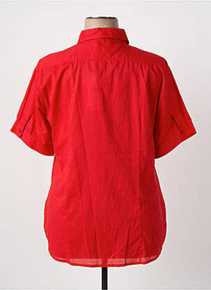 Chemisier coupe droite manches courtes rouge LUISA VIOLA femme