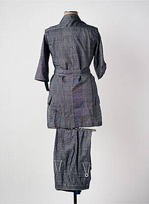 Ensemble pantalon coupe droite bleu QUATTRO femme