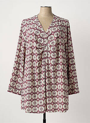 Tunique manches longues rouge DEOMINO femme