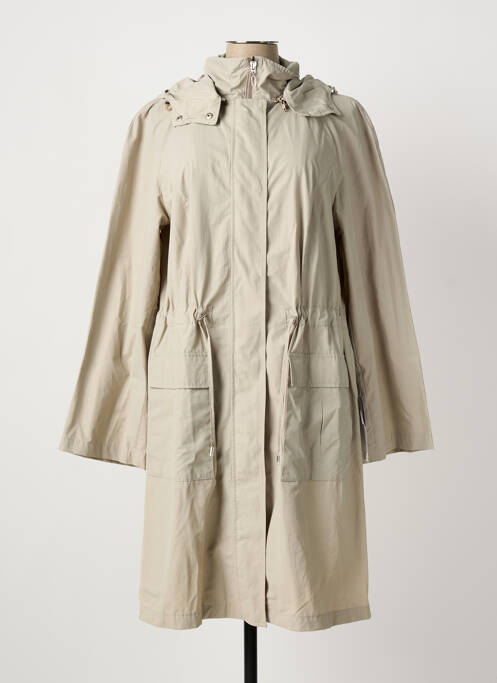 Imperméable manches longues a capuche beige HAPPY GOOSE femme