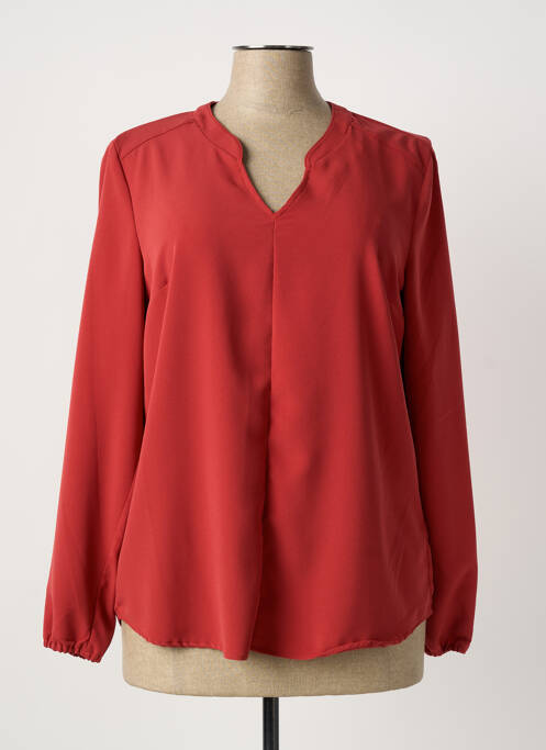 Blouse manches longues manches longues orange DESAIVRE femme