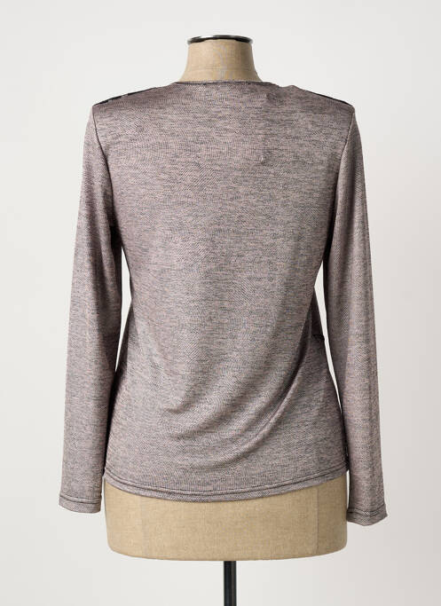 Top stretch manches longues rose ANNA LAURA W. femme