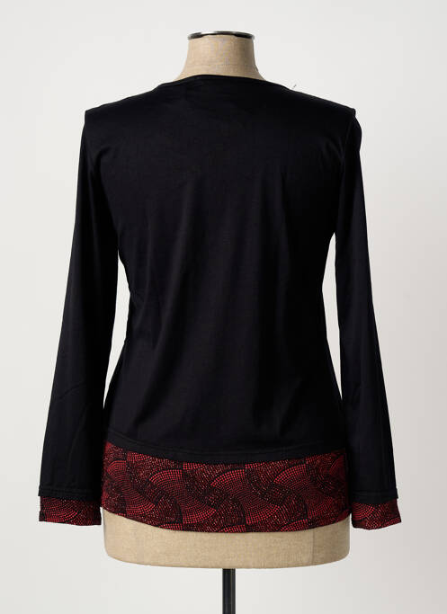 Top stretch manches longues rouge VIE NOCTURNE femme