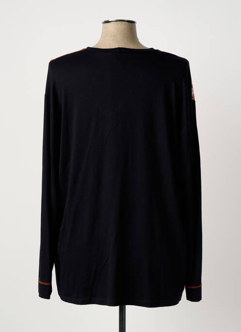 T-shirt imprimé fantaisie manches longues noir KAKIE femme