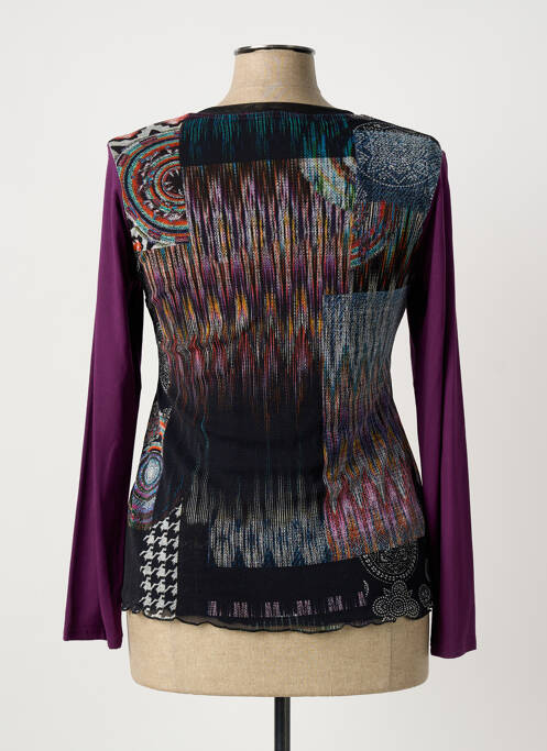 Top stretch manches longues violet TELMAIL femme