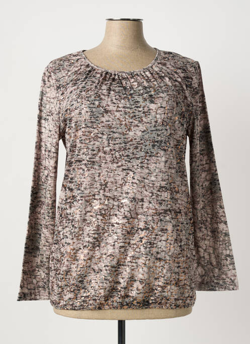 T-shirt manches longues manches longues marron HAJO femme