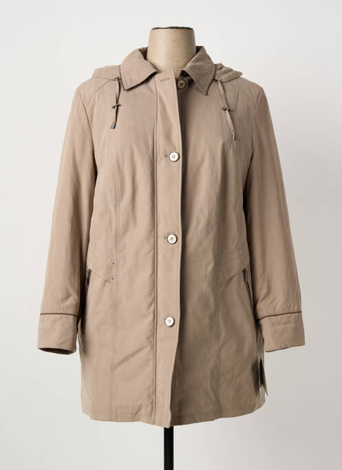Parka manches longues a capuche marron BARBARA LEBEK femme