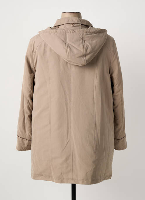 Parka manches longues a capuche marron BARBARA LEBEK femme