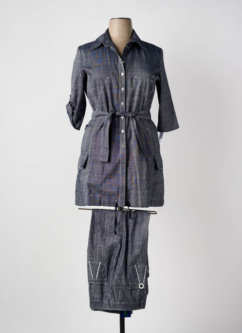 Ensemble pantalon poches bleu QUATTRO femme