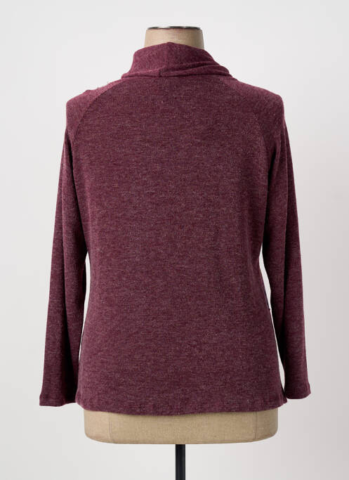 Pull col roulé violet NAYAT femme